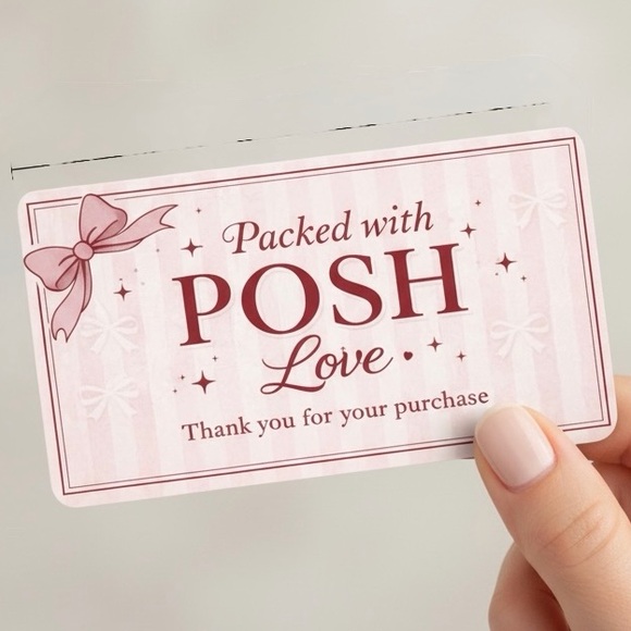 Stickeraft Other - POSH Packed With Love Thank You Cards - Pink